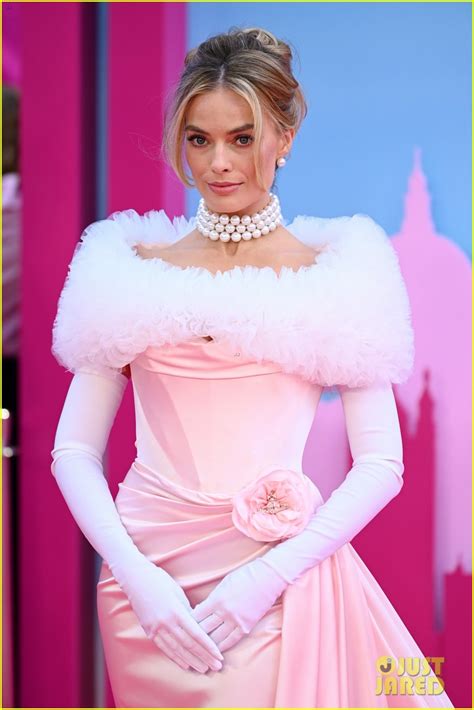 pink versace dress margot robbie|Margot Robbie barbie wardrobe.